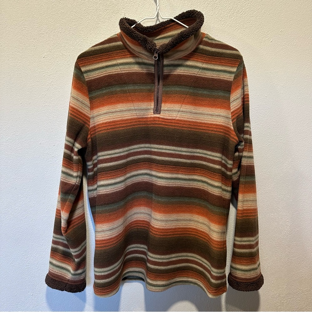 Striped Brown and Orange Women’s Sweater